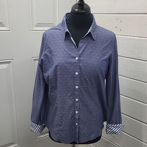 Van Heusen Blue Dot Button-Down Shirt